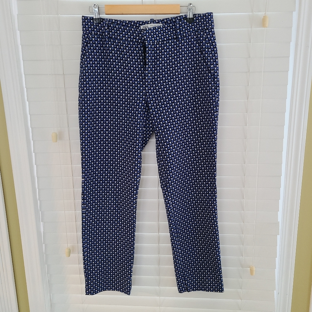 ZARA Jacquard Chino Pants Size 6